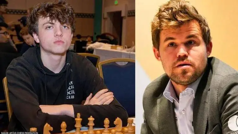Magnus Carlsen and Hans Neimann