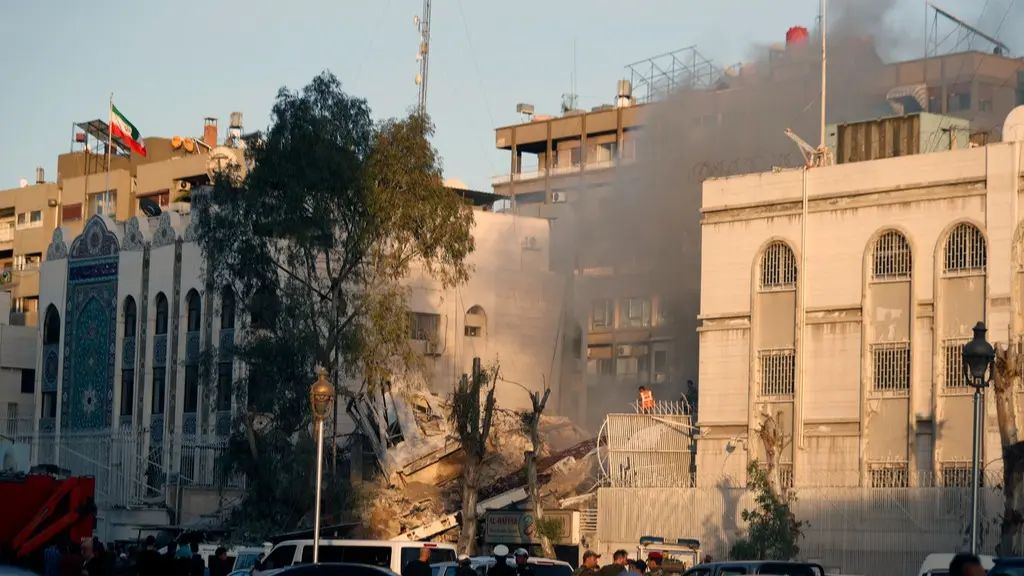 Israel reportedly struck the consular section of the Iranian embassy in Damascus on Monday.