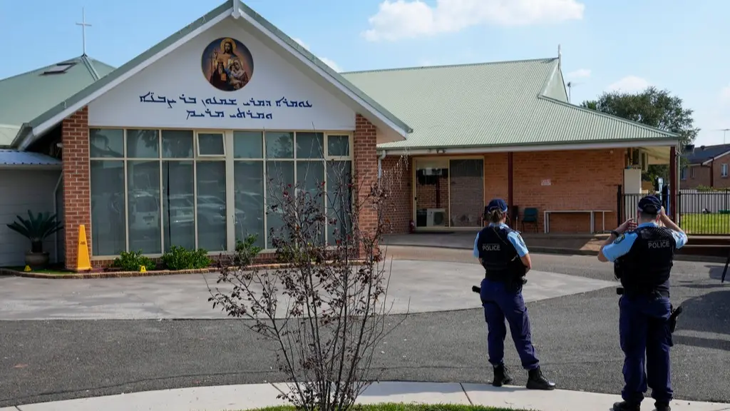 Christ the Good Shepherd church in Sydney where Bishop Mar Mari Emmanuel was stabbed by a 16-year-old boy earlier this week.
