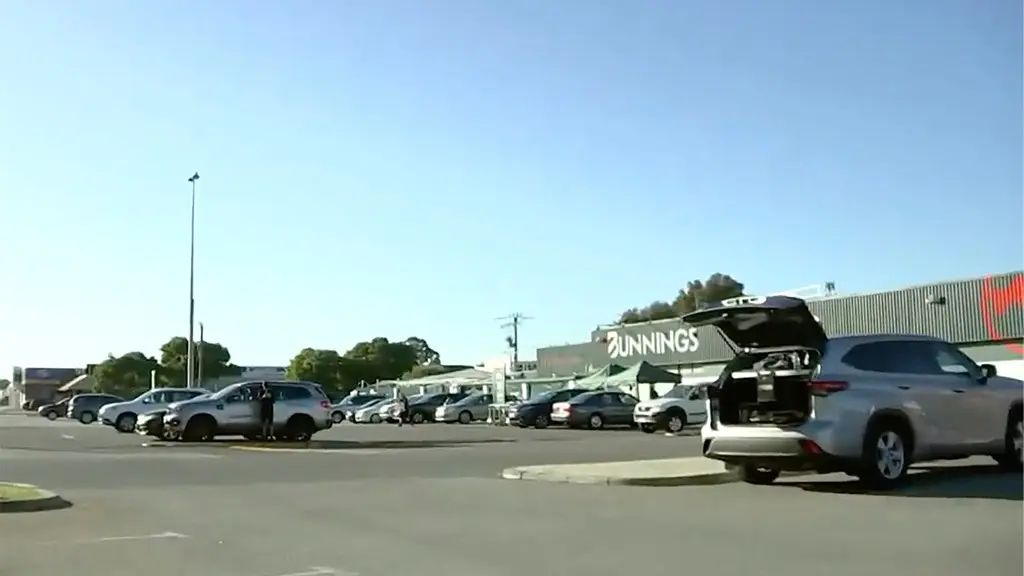 The Perth parking lot where the 16-year-old boy was shot dead.