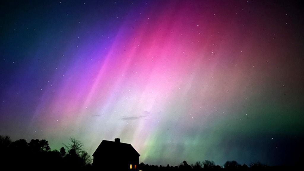 Solar Storm Produces Colourful Light Show Across Northern Hemisph