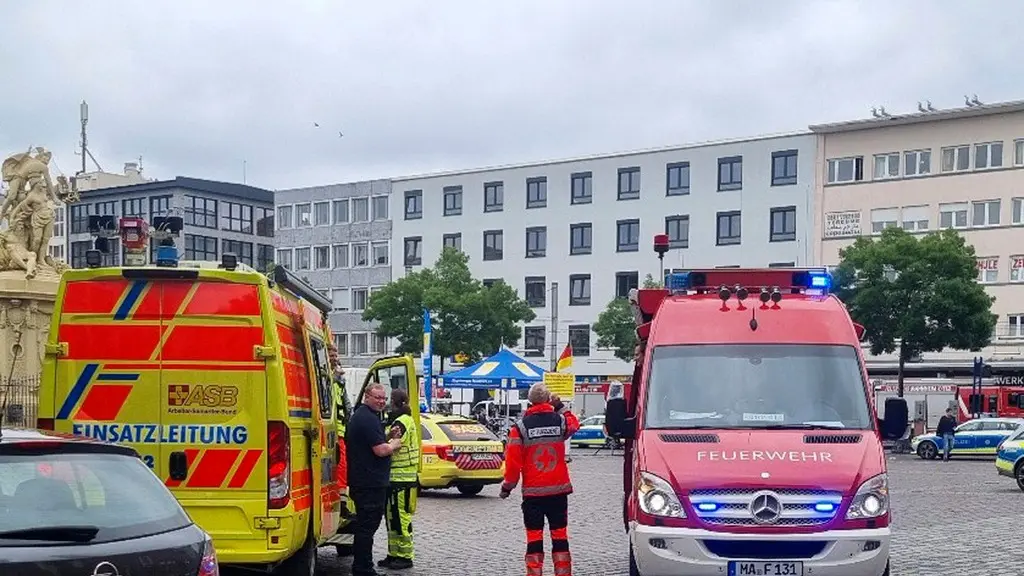 Several people were injured by a knife wielding attacker in the German city of Mannheim on Friday.