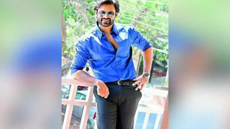 Sai Dharam makes first appearance post accident, gets warm welcome from family on Diwali Sai Dharam Tej