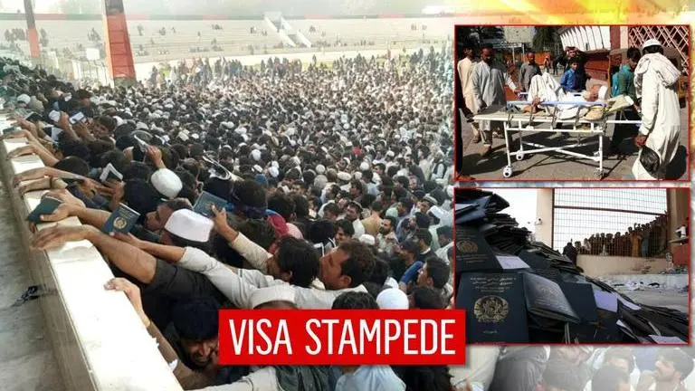 Afghanistan stampede kills 12 women waiting for visas to enter Pakistan Stampede