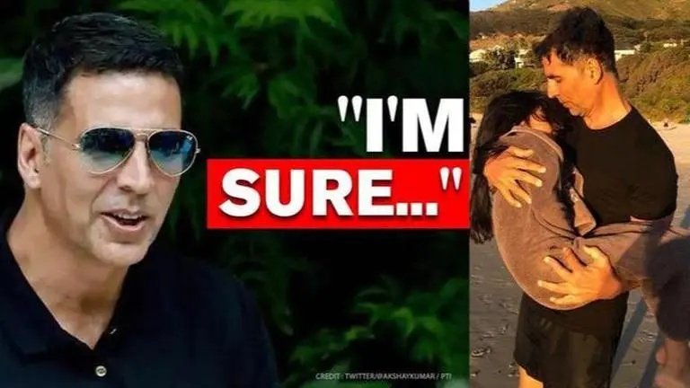 Akshay Kumar brilliantly combines Father's Day & Yoga Day messages with Nitara's picture Akshay Kumar brilliantly combines Father's Day & Yoga Day messages with Nitara's picture