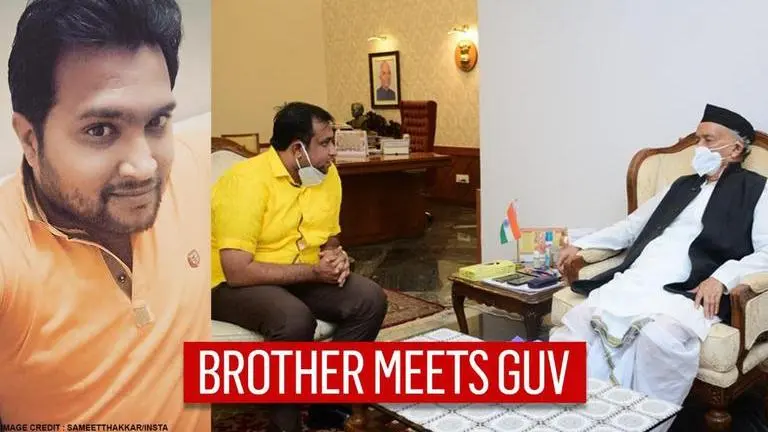 Sameet Thakkar's brother meets Maha Guv after he was arrested a 3rd time over tweets Sameet Thakkar