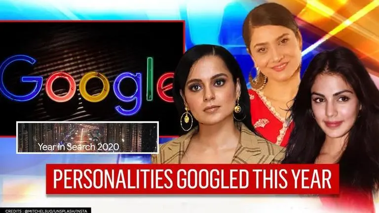 Kangana Ranaut, Ankita Lokhande among Google's top-searched personalities of 2020 Google's Year in Search