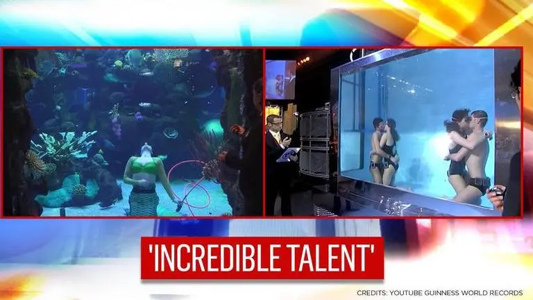 Highest shallow dive to most air bubbles: Most incredible underwater world records | WATCH shallow dive