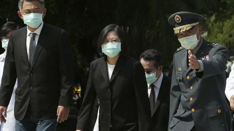 US envoy joins Taiwan president at military memorial