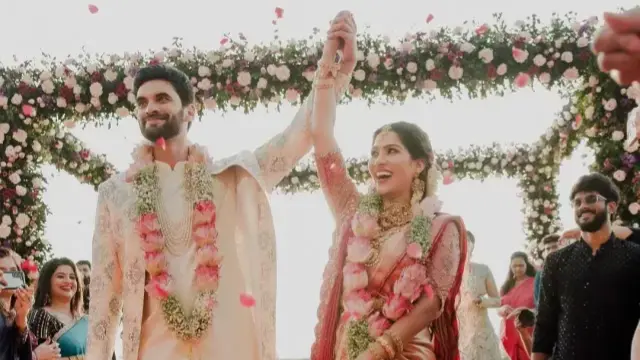 Malayalam Actress Swasika Vijay Shares First Photos From Dreamy Beach Wedding With Prem Jacob Swasika Vijay-Prem Jacob wedding