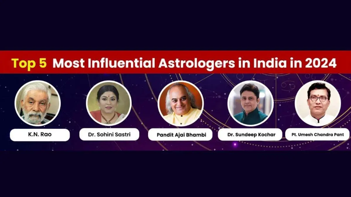 Who are the top 5 most influential astrologers in India in 2024?