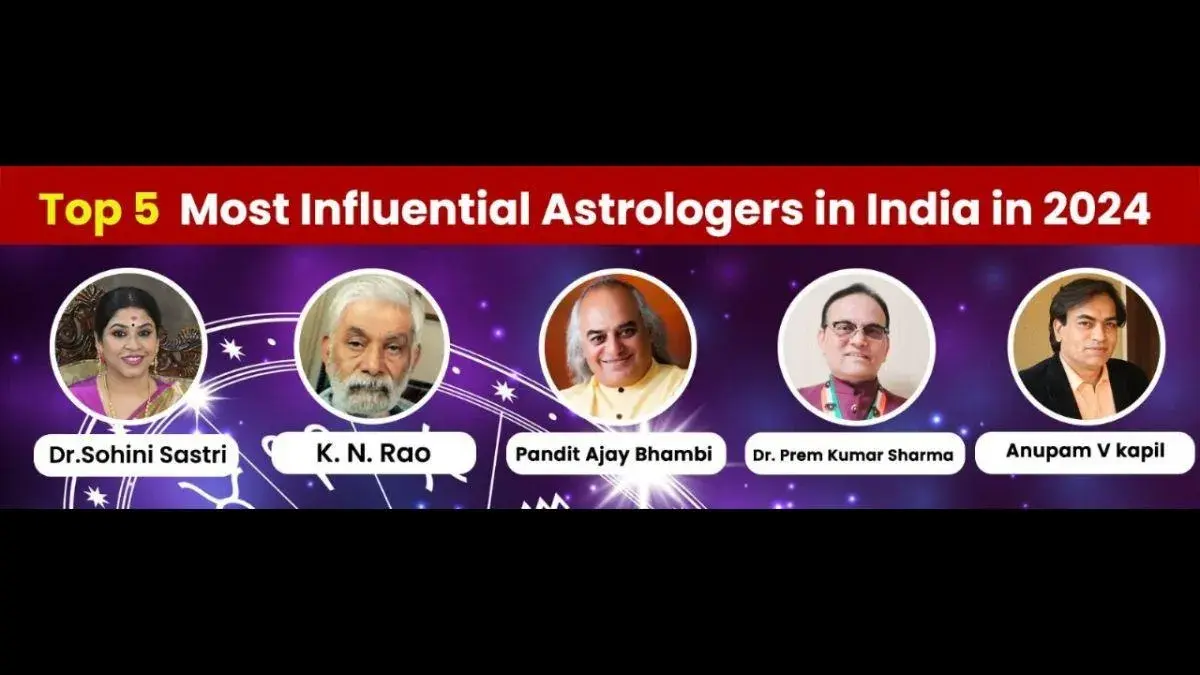 Who are the top 5 most influential astrologers in India in 2024?