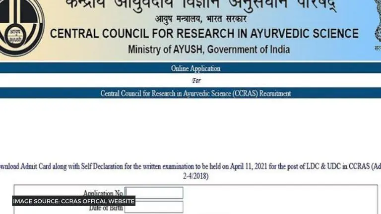 CCRAS Admit Card 2021 released for LDC and UDC exams; Find out how to download admit card CCRAS Admit Card