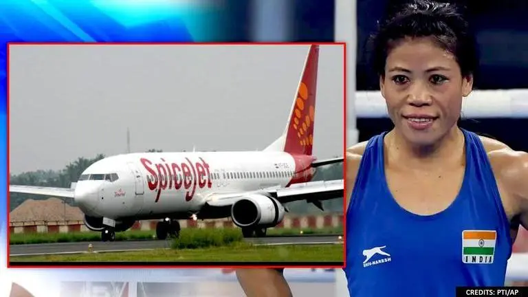 SpiceJet plane with Mary Kom & Indian team forced to cite fuel emergency to land in Dubai SpiceJet