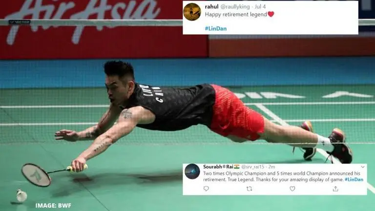 Lin Dan retires: Indian fans pay tribute to Chinese badminton legend on Twitter Lin Dan