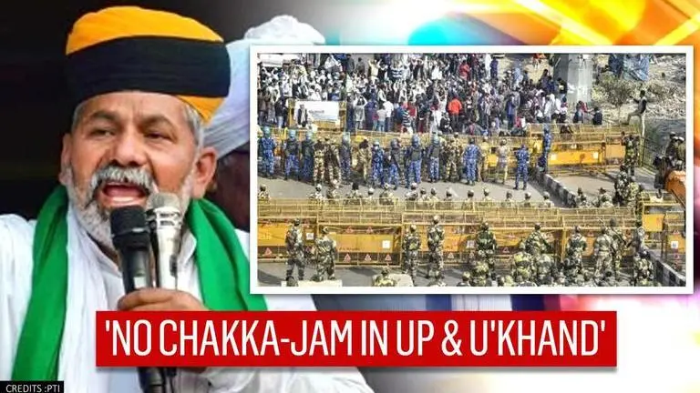 'No Chakka-Jam in Uttar Pradesh & Uttarakhand, apart from Delhi', says Rakesh Tikait Rakesh Tikait