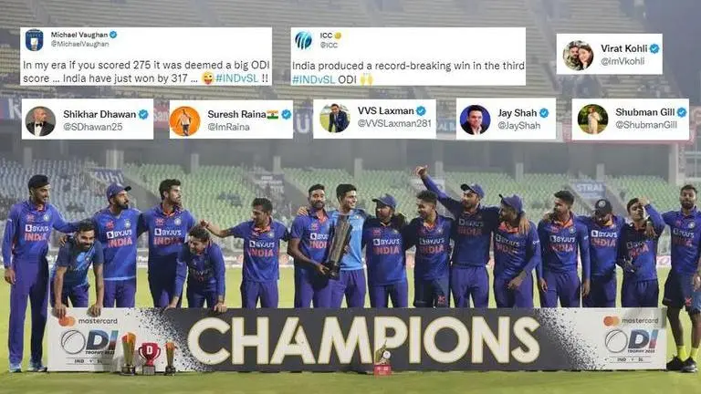 Team India leave cricket world in awe after a record-breaking 317-run win over Sri Lanka India vs Sri lanka