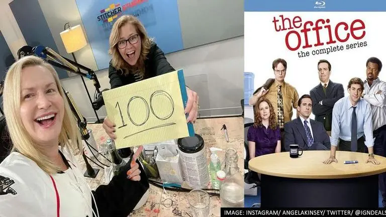 As 'Office Ladies' podcast clocks 100 episodes, See how Angela Kinsey celebrated milestone Angela Kinsey