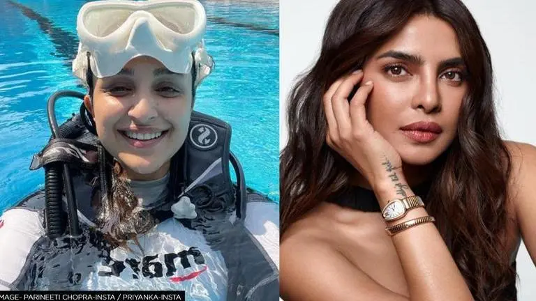Parineeti Chopra's scuba diving selfie gets a sweet reaction from Priyanka Chopra; See Parineeti Chopra, Priyanka Chopra