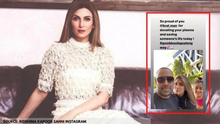 Riddhima Kapoor Sahni 'proud' of Bharat for donating plasma, mom Neetu shares glimpse riddhima kapoor sahni