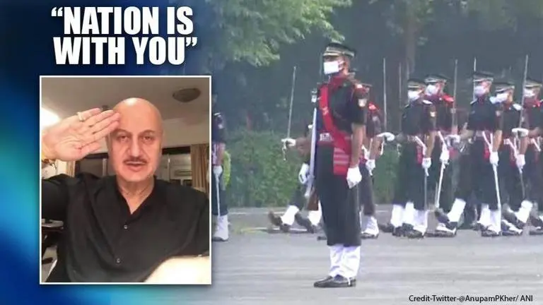 Anupam Kher has an inspiring message for IMA cadets as parents miss Passing Out Parade Anupam Kher has inspiring message for new IMA officers as parents miss PoP for first time