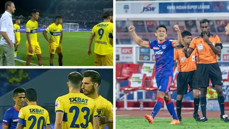 'It’s called quick free-kick': Kerala Blasters and Bengaluru FC's war of words on Twitter Sunil Chhetri