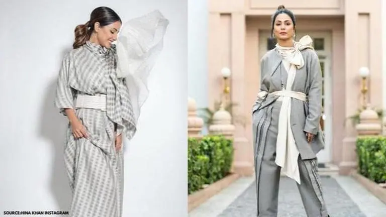 When Hina Khan turned out to be a vision to behold in dreamy grey dresses; see here hina khan