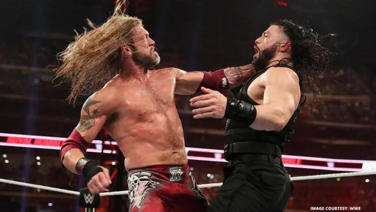 Edge and Roman Reigns argue over WrestleMania 36 main event spot Edge