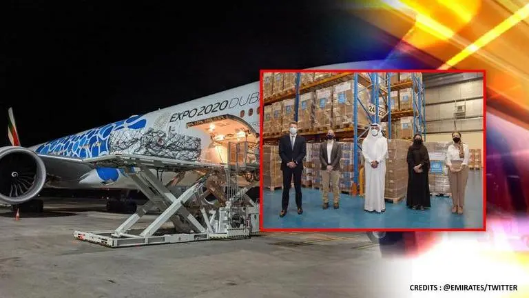 COVID-19: Emirates official provides insight into its humanitarian airbridge for India Image credits: @emirates/Twitter