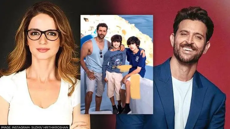 Sussanne Khan wishes 'best dad ever' Hrithik Roshan on his b'day; sends him 'big hugs' Sussanne Khan, Hrithik Roshan