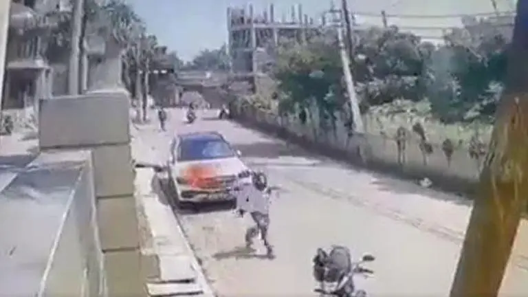 Peeved over unpaid dues, contractor sets builder's Mercedes on fire in Noida Noida News