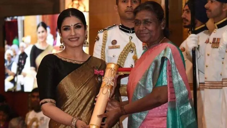Raveena Tandon on getting honoured with Padma Shri: I fulfilled my dad’s dream Raveena Tandon