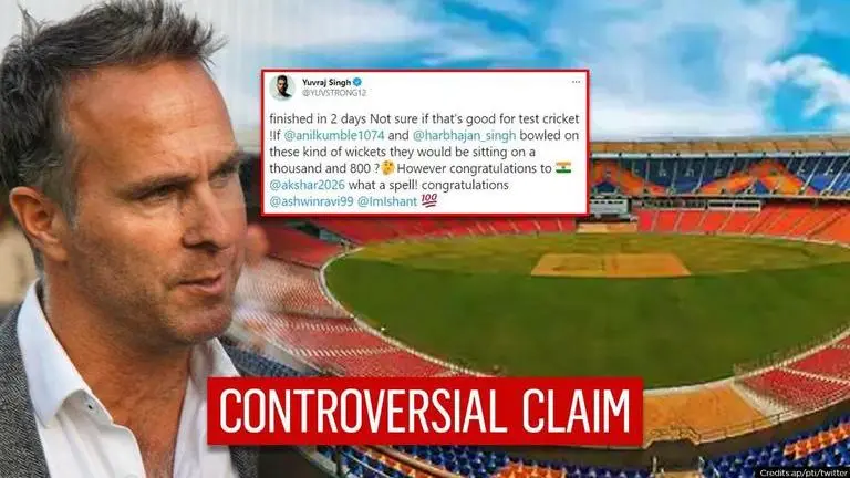 Michael Vaughan backs Yuvraj Singh's controversial claim on India-England match's pitch Yuvraj Singh
