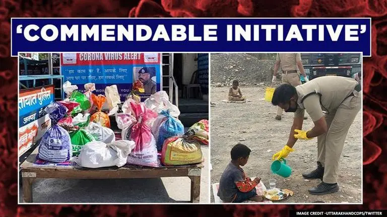 COVID-19 crisis: Uttarakhand Police distribute free food to poor people in Haridwar COVID-19