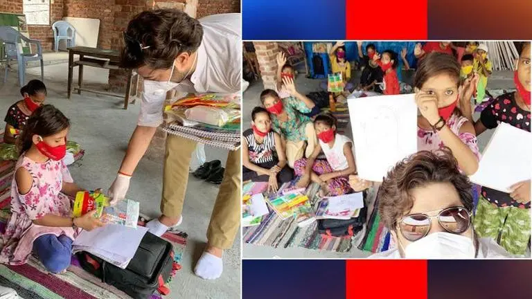 Fashion designer pledges to provide skill education to rural children amid COVID-19 scare Delhi