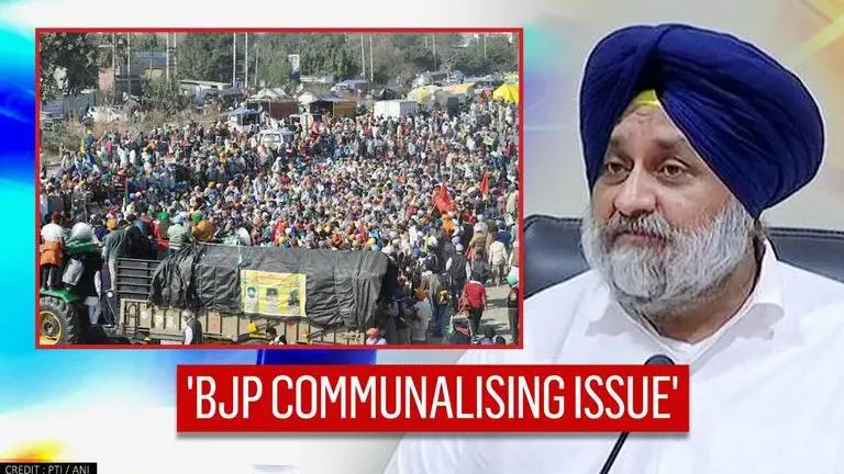 Akali Dal claims 'Centre trying to communalise farmer protest'; unions call for rail roko Shiromani Akali Dal
