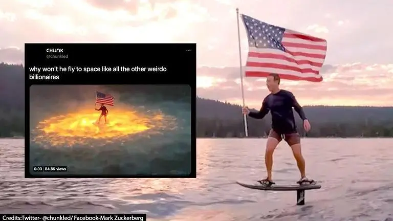 FB CEO Mark Zuckerberg's surfboard video becomes fodder for memes; Check reactions mark Zuckerberg