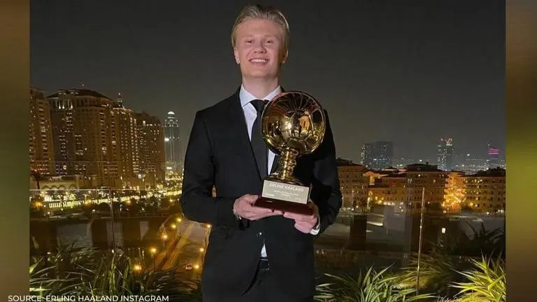 Erling Haaland wins Golden Boy award after sizzling goalscoring form for Dortmund Erling Haaland