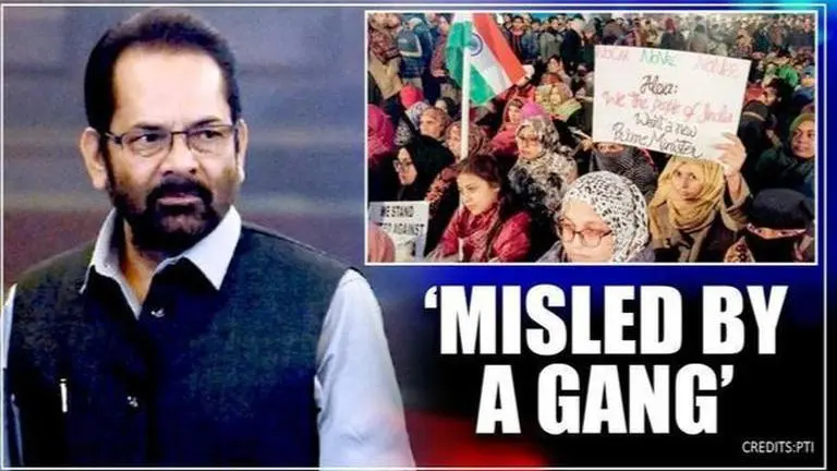 Anti-CAA protesters are misled by a 'gang', says Mukhtar Naqvi on protests in Shaheen Bagh Naqvi
