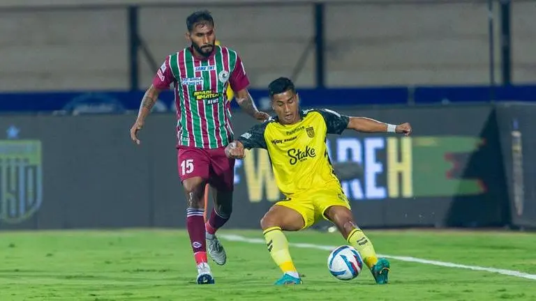 Hyderabad FC vs ATK Mohun Bagan ISL highlights : first leg ends in a stalemate Hyderabad FC vs ATK Mohun Bagan