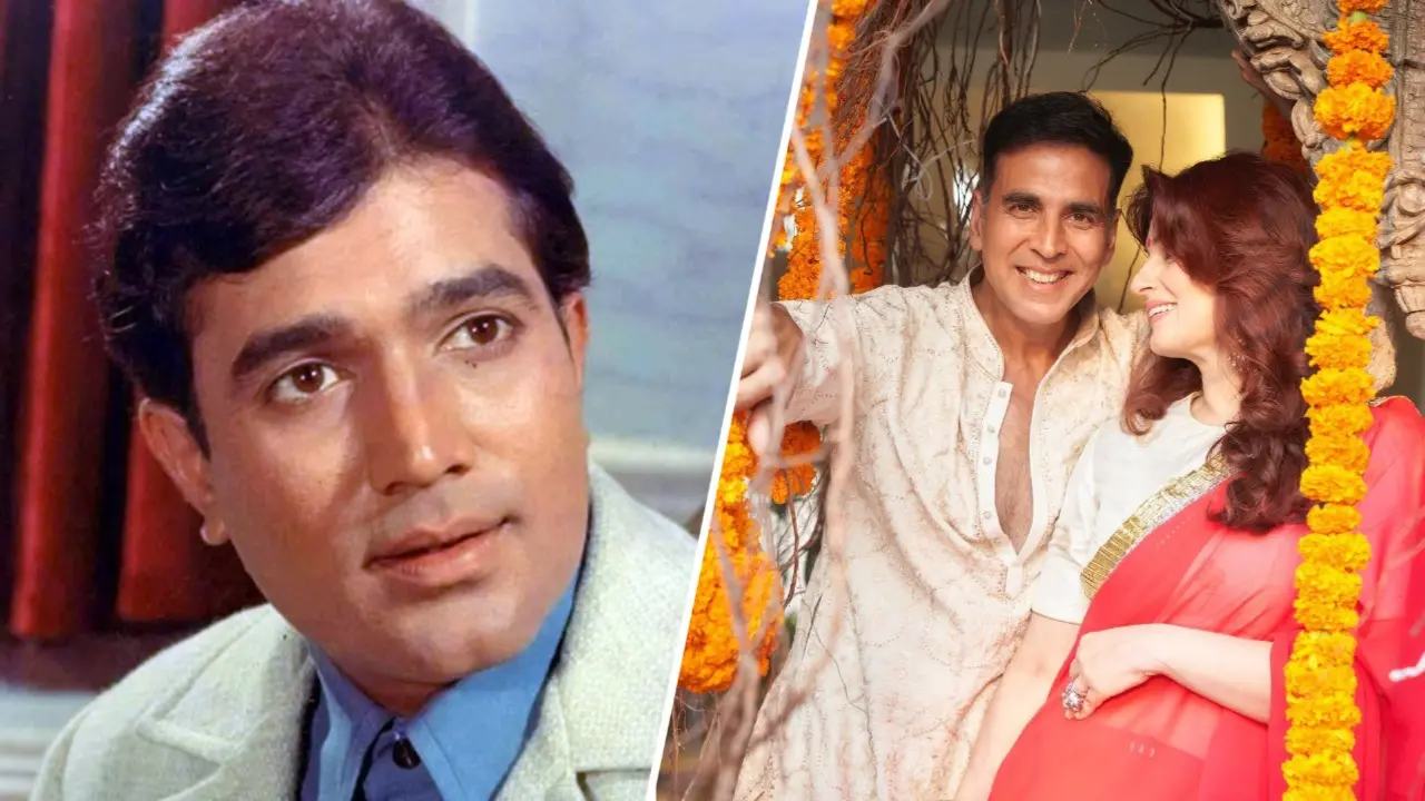 Rajesh Khanna, Akshay Kumar and Twinkle Khanna