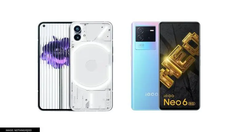 Nothing Phone 1 vs IQOO Neo 6: How do the smartphones compare? All you need to know Nothing Phone 1 vs IQOO Neo 6: How do these smartphones compare?