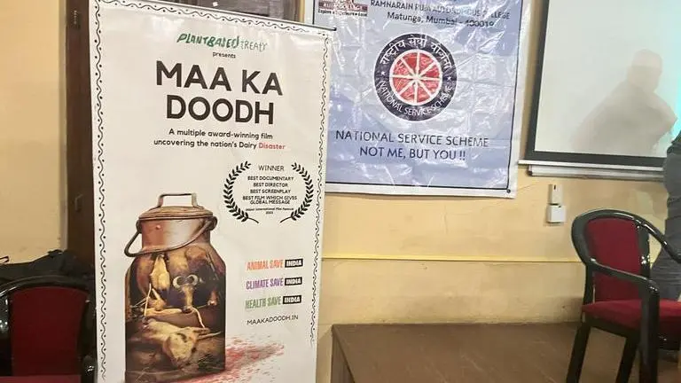 Award-Winning Film "Maa Ka Doodh" screening by Animal Save India stuns college students Maa ka Doodh