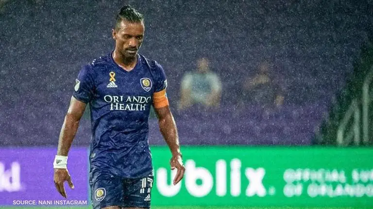 Former Man United star Nani breaks down after receiving 'harsh' red card for Orlando City man united