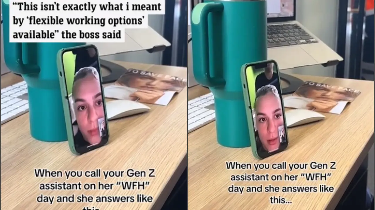 Gen Z Worker Goes To The Salon While “Working From Home” Goes Viral | WATCH Gen Z worker goes to the salon while “working from home”