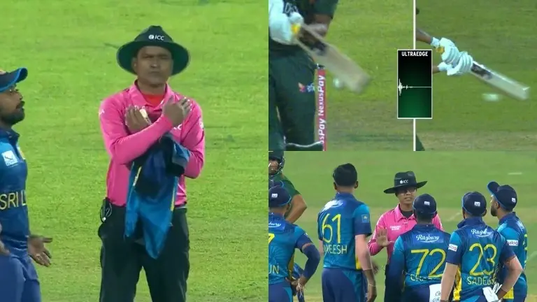 DRS DRAMA in Bangladesh! Controversy erupts as batter ruled not out despite clear spike on Ultraedge Bangladesh vs Sri Lanka
