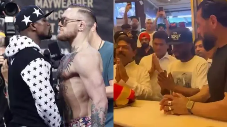 Floyd Mayweather Jr, boxing legend with 50-0 record, offers prayers at Siddhivinayak Temple - WATCH Floyd Mayweather