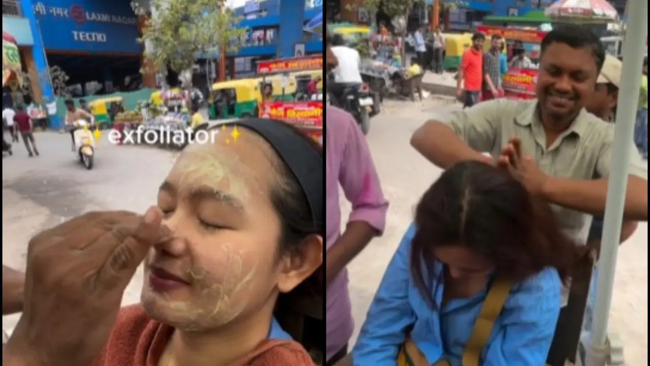 Viral Video Shows Travel Vlogger Embracing Indian Hospitality with Roadside Skincare Adventure Viral Video Shows Travel Vlogger Embracing Indian Hospitality