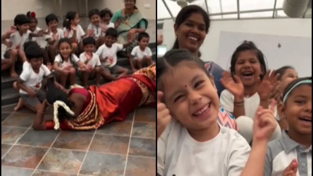 Viral Video from Tamil Nadu Montessori Delights Viewers: Teachers' Heartwarming Effort Captures Joy Viral Video from Tamil Nadu Montessori Delights Viewers