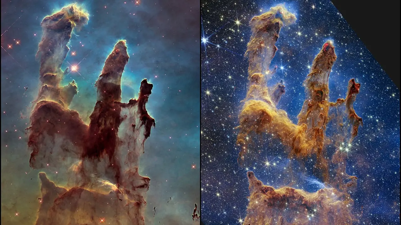 Beyond The Visible: Nasa's Infrared View Unveils Secrets Of Starbirth In The ‘Pillars Of Creation’ Nasa's Infrared View Unveils Secrets Of Starbirth In The ‘Pillars Of Creation’